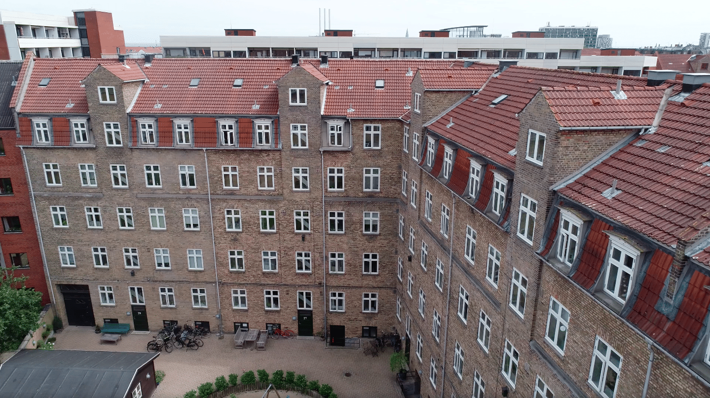 Rådgivning på abonnement og droneinspektion ved andelsforening på Østerbro med 240 lejligheder